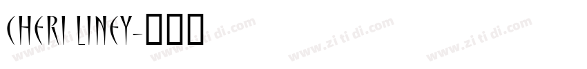 Cheri Liney字体转换
